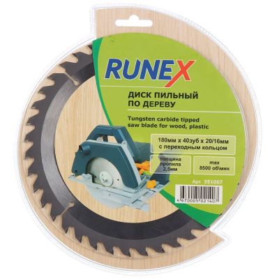 Лот: 24426389. Фото: 1. Диск пильный по дереву, Runex... Расходные материалы, сменные насадки