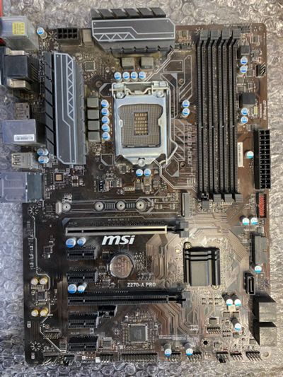 Лот: 24594138. Фото: 1. Материнская плата msi z270-a-pro. Материнские платы