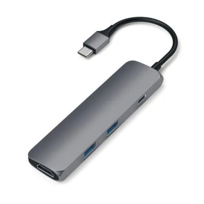 Лот: 21439142. Фото: 1. USB адаптер Satechi Slim Aluminum... USB-флеш карты