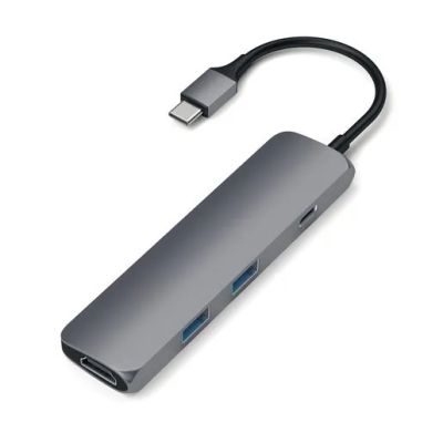 Лот: 21439142. Фото: 1. USB адаптер Satechi Slim Aluminum... USB-флеш карты