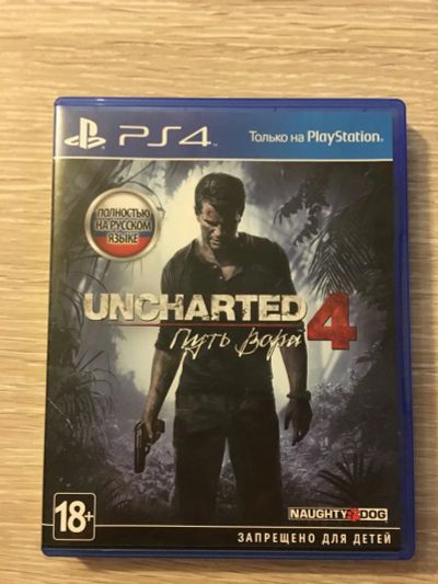 Лот: 7799489. Фото: 1. Диск ps 4 uncharted 4. Игры для консолей