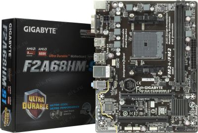 Лот: 13113974. Фото: 1. Материнская плата GIGAByte GA-F2A68HM-S1... Материнские платы