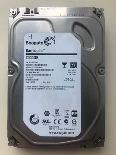 Лот: 19202446. Фото: 1. Неисправный SATA-III 2Tb Seagate... Жёсткие диски