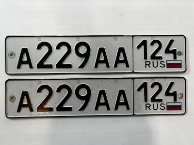 Лот: 25600744. Фото: 1. гос номер А 229 АА 124. Госномера