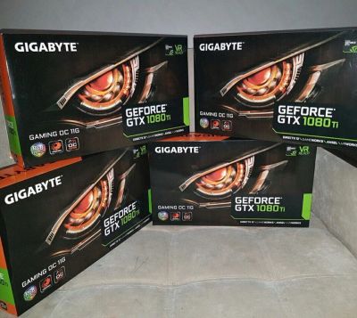 Лот: 10971182. Фото: 1. Видеокарты Gigabyte GTX 1080 Ti. Видеокарты