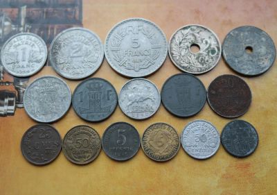 Лот: 5097913. Фото: 1. Пожилой набор монет, старше 1949... Остальные страны