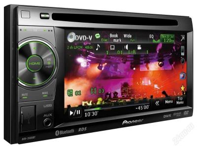 Лот: 1657909. Фото: 1. Pioneer AVH-2400BT 2-din ресивер. Мониторы, DVD