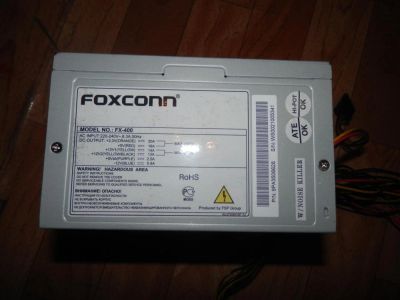 Лот: 10613432. Фото: 1. блок питания foxconn рабочий fx-400. Корпуса, блоки питания