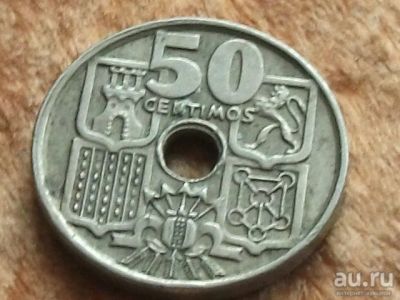 Лот: 9523493. Фото: 1. Монета 50 сентим Испания 1949... Европа