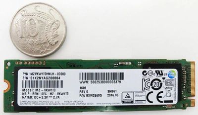 Лот: 10685330. Фото: 1. SSD диск Samsung SM961 128GB M... SSD-накопители