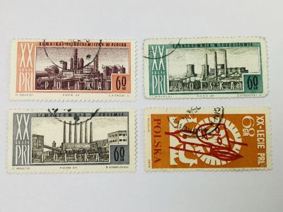Лот: 23964403. Фото: 1. 20-летие Польской Народной Республики... Марки