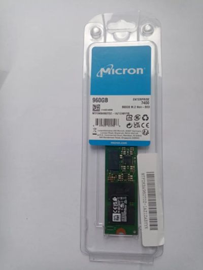 Лот: 14463572. Фото: 1. Серверный M.2 накопитель 960 ГБ... SSD-накопители