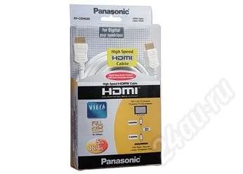 Лот: 169589. Фото: 1. кабель HDMI-HDMI Panasonic RP-CDHG50E-W. Шнуры, кабели, разъёмы