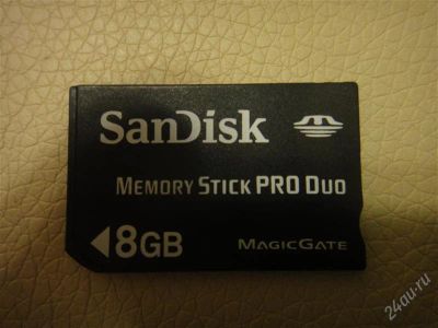 Лот: 1287208. Фото: 1. Memory Stick PRO Duo 8GB. Карты памяти