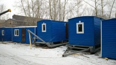 Лот: 11116590. Фото: 1. Бытовка вагон дом "Полюс" 4*2... Бытовки, вагончики строительные