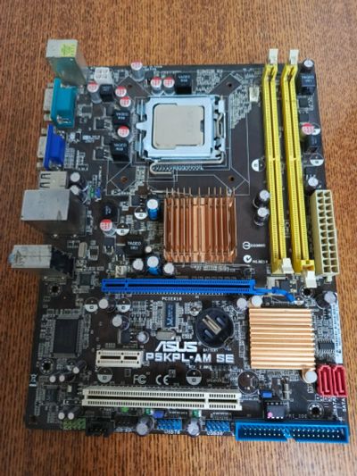 Лот: 25255962. Фото: 1. Материнская плата Asus P5KPL-AM... Материнские платы