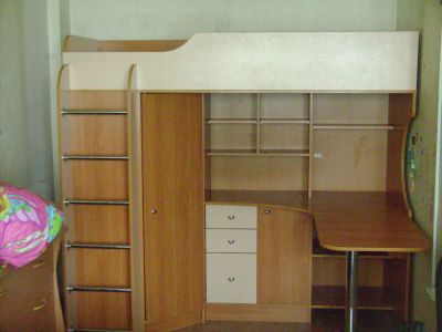 Лот: 5505843. Фото: 1. Детская кровать-чердак. Детские кровати и кроватки