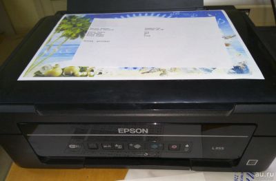 Лот: 8490627. Фото: 1. Принтер(мфу) Epson L355 4 цвета... Струйные принтеры