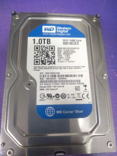 Лот: 20590142. Фото: 1. Жёсткий диск WD blue 1 TB. Жёсткие диски (HDD)