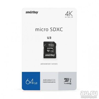 Лот: 17111771. Фото: 1. Карта памяти microSDHC SmartBuy... Карты памяти