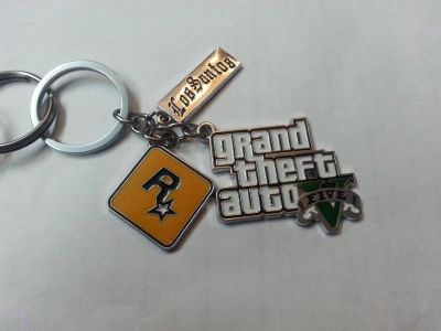 Лот: 10270477. Фото: 1. GTA V Стильный Металлический Брелок. Брелоки для ключей