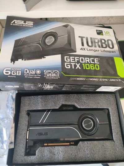 Лот: 21449855. Фото: 1. 6Gb Asus GTX 1060 Turbo Полный... Видеокарты
