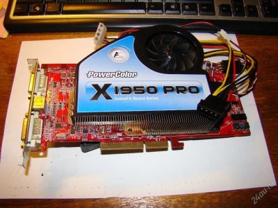Лот: 62882. Фото: 1. Видеокарта X1950PRO, 256 MB, AGP. Видеокарты