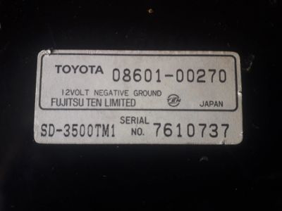 Лот: 17098386. Фото: 1. Авто магнитола Toyota. Другое (автозвук)