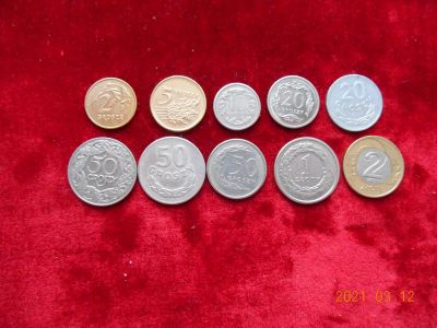 Лот: 17332980. Фото: 1. монеты польша 10 шт лотом - 100... Европа