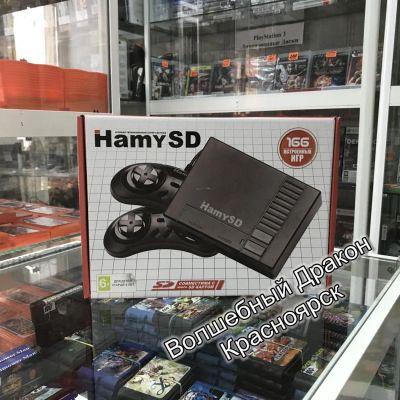 Лот: 10712366. Фото: 1. Sega "Hamy SD" Black (166-in-1... Консоли