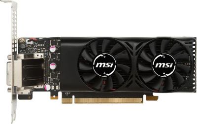 Лот: 9100612. Фото: 1. Низкопрофильная видеокарта MSI... Видеокарты