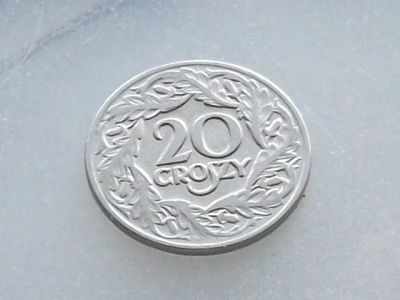 Лот: 16559234. Фото: 1. Монета 20 грош Польша 1923 герб... Европа