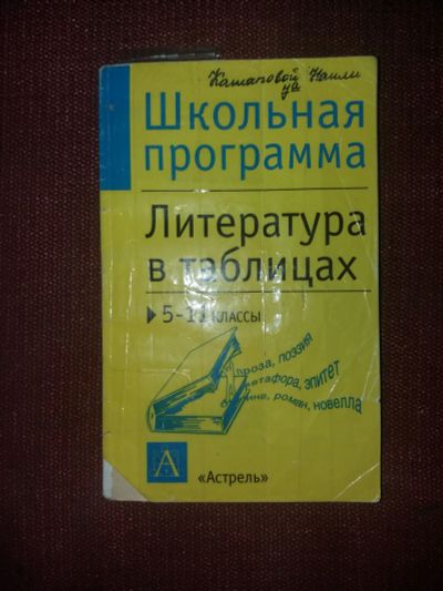 Лот: 18107756. Фото: 1. Книга Литература В таблицах. Для школы
