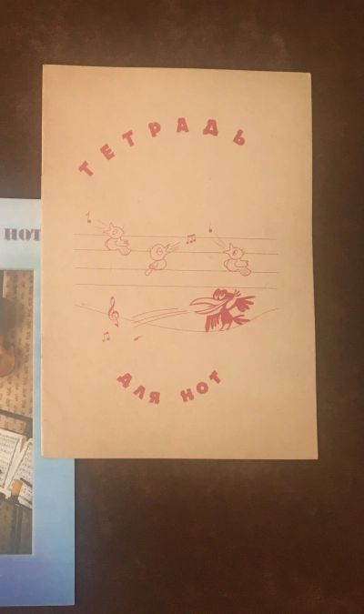 Лот: 14317558. Фото: 1. Тетрадь для нот осталась одна... Другое (музыкальные инструменты и оборудование)