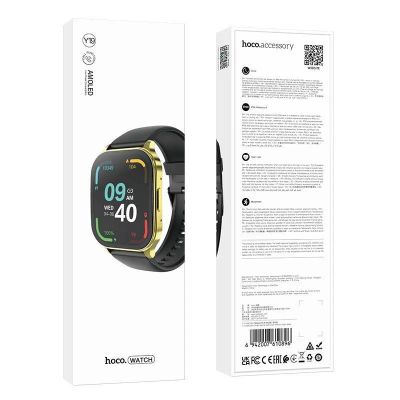 Лот: 22142449. Фото: 1. SMART WATCH HOCO Y19 AMOLED call... Смарт-часы, фитнес-браслеты, аксессуары