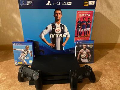 Лот: 19489120. Фото: 1. PS4 pro 1tr. Игровые приставки, консоли