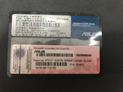 Лот: 20501122. Фото: 1. N187 . Ноутбук Asus X54C, X54... Запчасти для ноутбуков