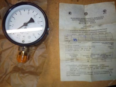 Лот: 5212251. Фото: 1. Манометр 5шо.283.273 пс. Водосчётчики, манометры
