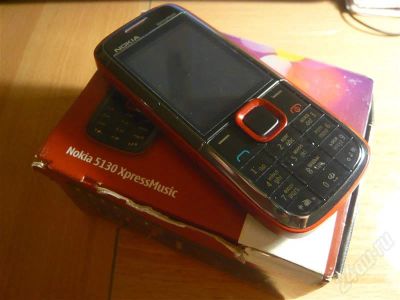 Лот: 720172. Фото: 1. nokia 5130 xpressmusic. Красный... Кнопочные мобильные телефоны