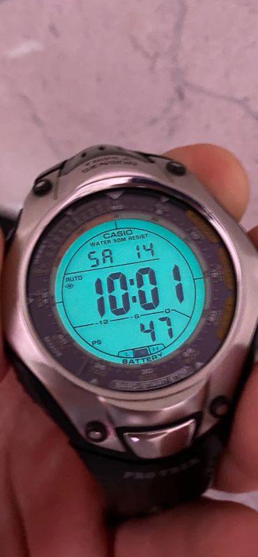 Лот: 18189438. Фото: 1. Часы Casio sport pro trek prg-70. Оригинальные наручные часы