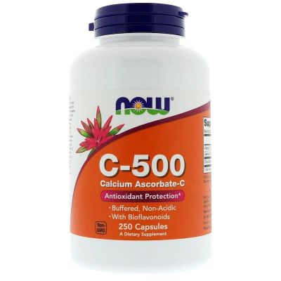 Лот: 16247422. Фото: 1. Now Foods, C-500, Аскорбат кальция-C... Народная медицина, БАДы