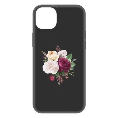 Лот: 25053485. Фото: 1. Чехол Krutoff Soft Case "Цветочная... Чехлы, бамперы