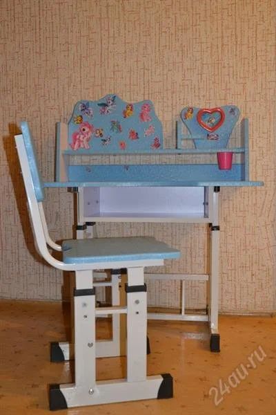 Лот: 2906507. Фото: 1. Детская парта и стул для 4-7 лет. Столики, стулья, парты