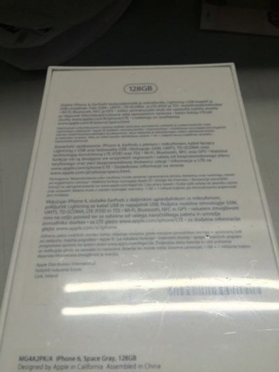 Лот: 7435591. Фото: 1. НОВЫЙ! iphone 6 128Gb Space Grey... Смартфоны