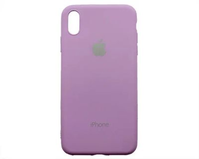 Лот: 20888166. Фото: 1. Чехол iPhone XS Max Яблоко (сиреневый... Чехлы, бамперы