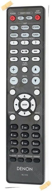 Лот: 15907882. Фото: 1. Пульт DENON RC-1173. Пульты ДУ