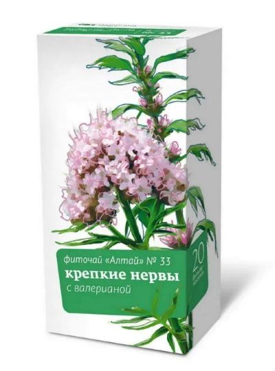 Лот: 25116461. Фото: 1. Фиточай Алтай №33 Крепкие нервы... Лекарства