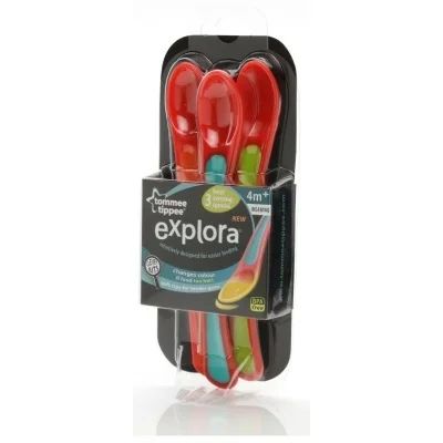 Лот: 4988907. Фото: 1. Термоложечка Tommee Tippee, 3... Всё для кормления