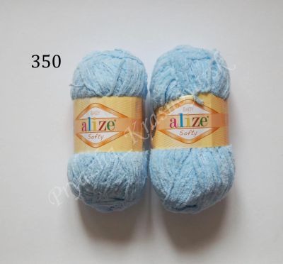Лот: 11289276. Фото: 1. Плюшевая пряжа Alize softy 350... Ткани, нитки, пряжа