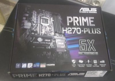 Лот: 10613978. Фото: 1. Материнская плата ASUS PRIME H270-PLUS... Материнские платы